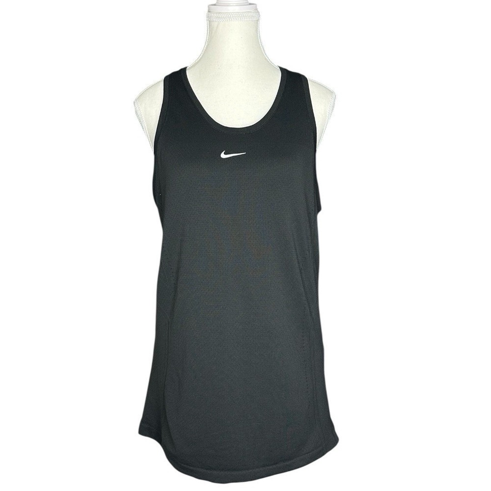 Nike Womens Dri-FIT ADV‎ Slim Fit Racerback Running Tank Top Black XL